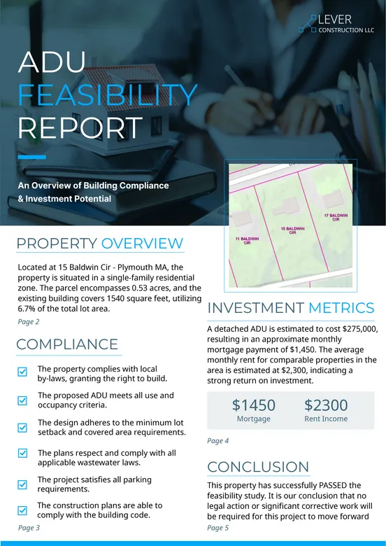 Image of the ADU Report Template
